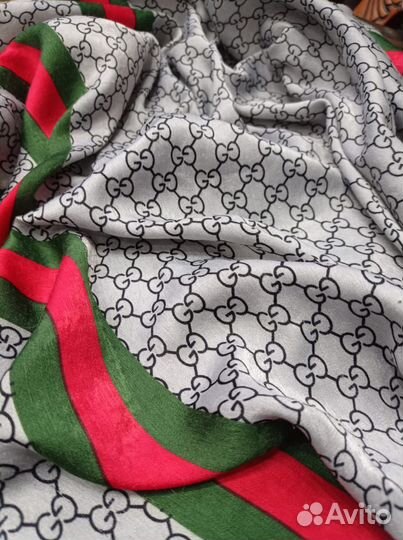 Платок шаль gucci 100см 