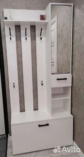 Прихожая Ника вз910 Белый гладкий