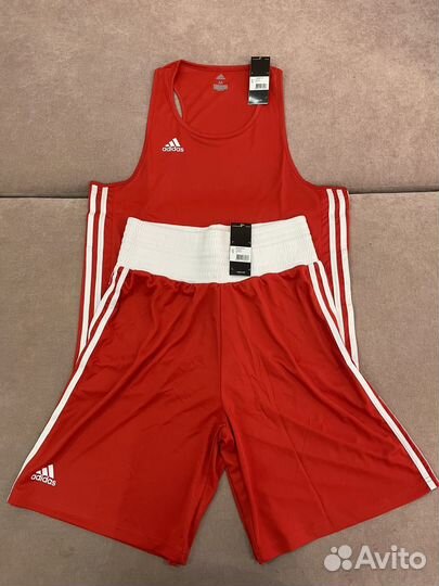 Боксерская форма adidas комплект (красный, синий)