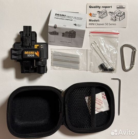 Скалыватель оптоволокна fiberfox mini 50Gb+