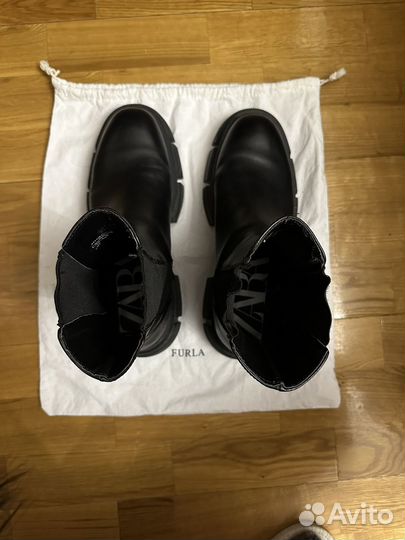 Ботинки челси zara женские 40 натуральная кожа