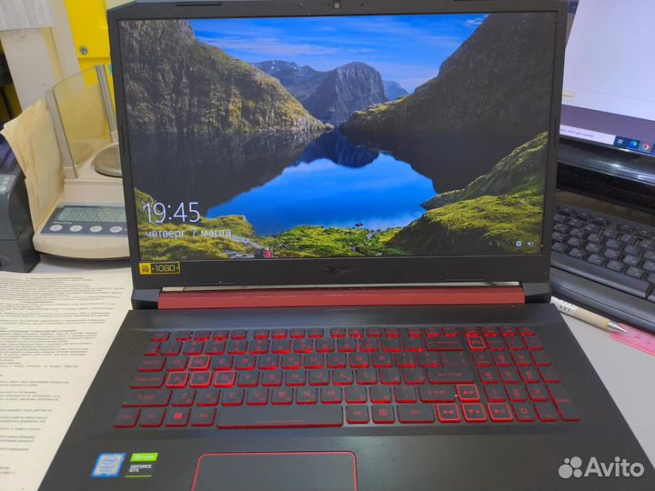Игровой ноутбук acer nitro 5 AN517-51 (i7 9750H, G