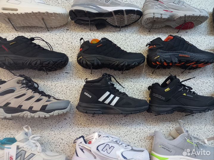Мужские зимние кроссовки Адидас Найк Мерелл