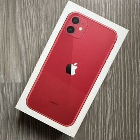 Коробка от iPhone 11 красная