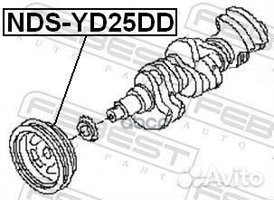 Шкив коленвала yd25ddti NDS-YD25DD Febest