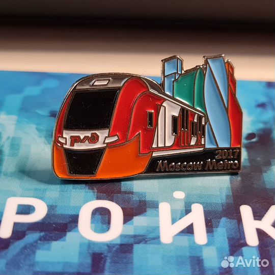 Значок метро поезд Ласточка вагон мцк и ржд