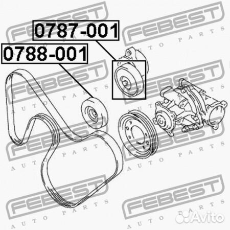 Ролик для suzuki - febest 0787-001