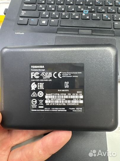 Переносной жесткий диск toshiba 2TB