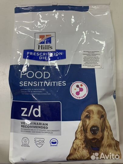 Корм для собак Hills Prescription z/d