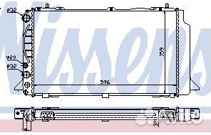 Радиатор охлаждения Audi 80 B4 (1991-1994) nissens