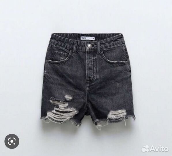 Шорты zara синие и черные