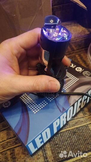 Led лампа h4 с линзой