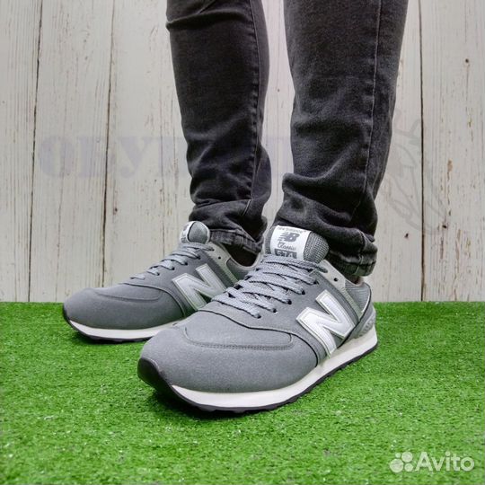 Кроссовки New Balance 574 grey Р40-44