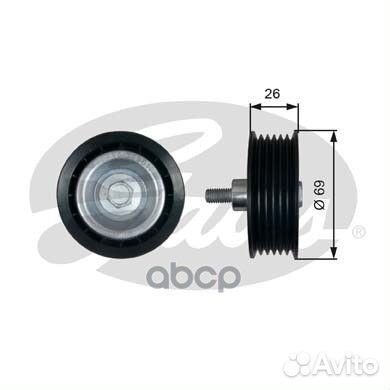 Ролик обводной приводного ремня citroen: jumper
