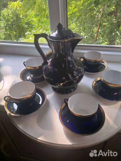Чайные пары и кувшин кобальт