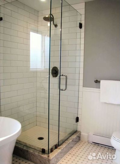 Перегородка в душ из стекла