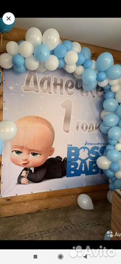 Баннер на день рождения