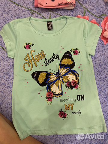 Пакет новых вещей на девочку 110-116 размер