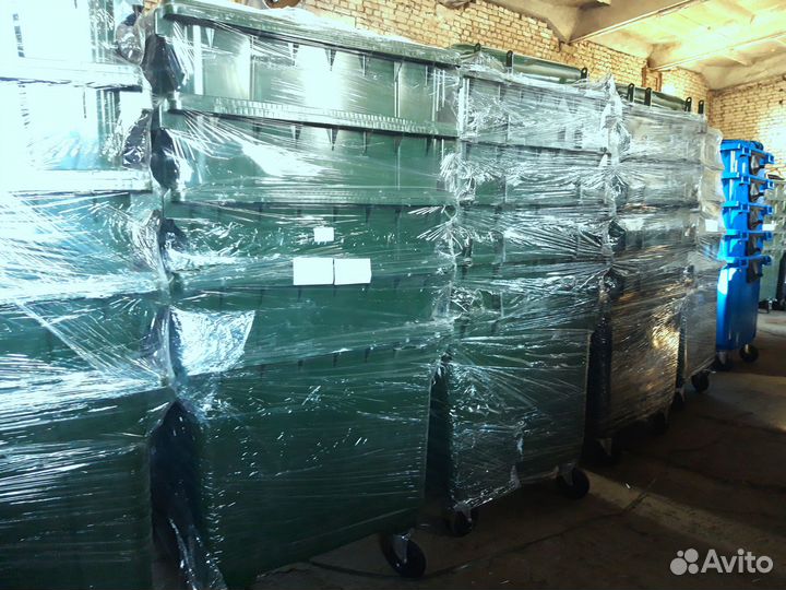 Евро контейнер для мусора 1 100л