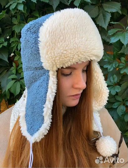 Шапка ушанка женская
