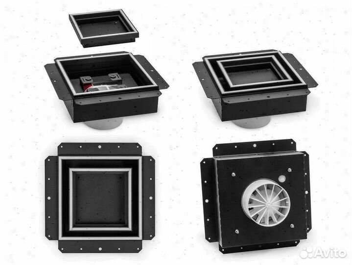 Скрытая вентиляционная решётка Schiberg технострей