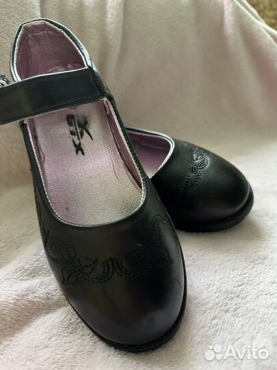 Туфли для девочки 28 размер черные