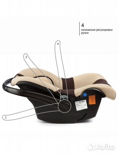 АВТОКРЕСЛО от 0 с анатомической вкладкой