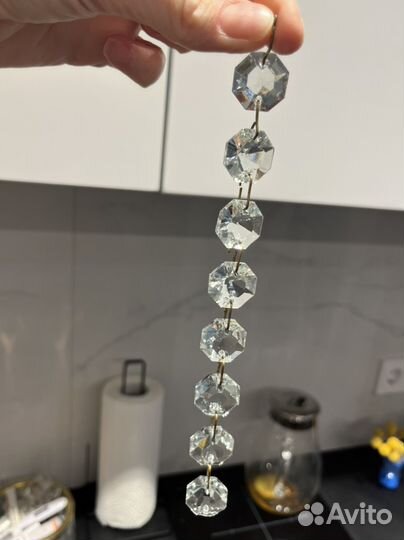 Подвески октагоны для хрустальной люстры 20 мм
