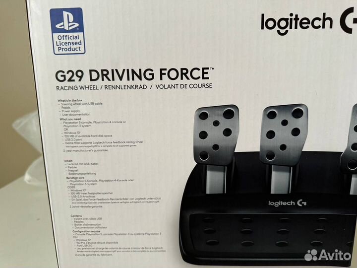 Руль logitech g29 новый