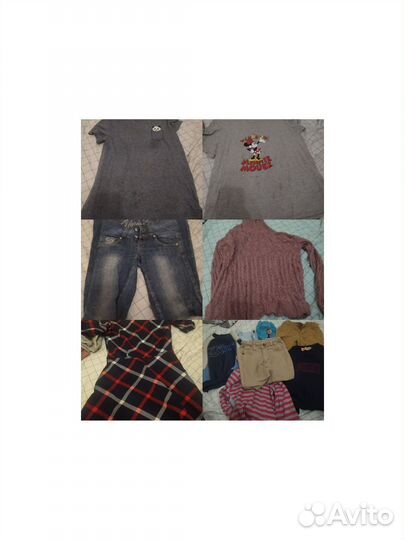 Отдам бесплатно детскую одежду и взрослую