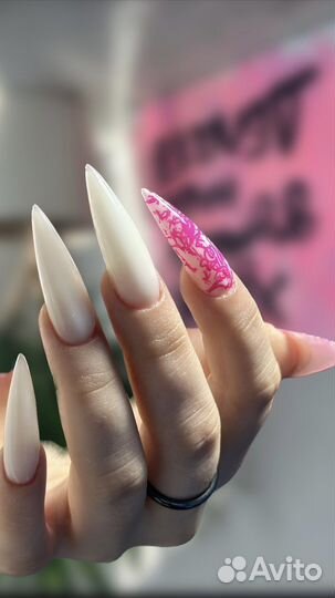 Маникюр наращивание ногтей
