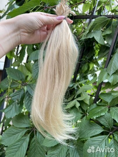 Волосы для наращивания блонд бу