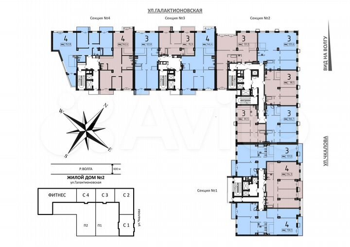 3-к. квартира, 130,2 м², 4/20 эт.