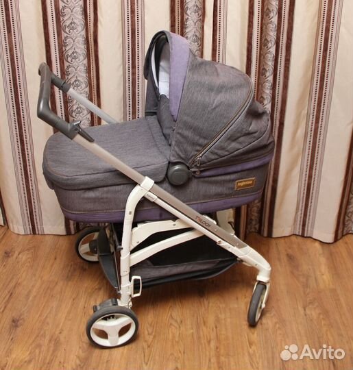 Коляска 3 в 1 inglesina triology blue jeans