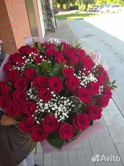 Букет цветов из 51 розы