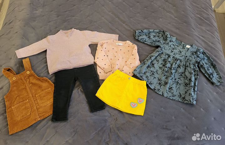 Одежда на девочку 80 86 Zara Next Benetton