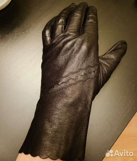 Перчатки кожаные женские