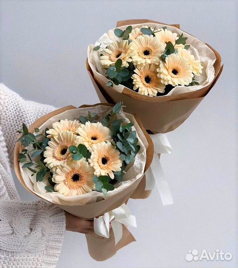 Букетики из Гербер. Свежие Цветы