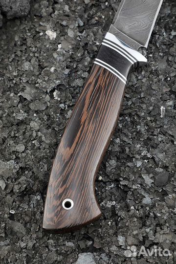 Нож Ирбис дамаск рукоять венге