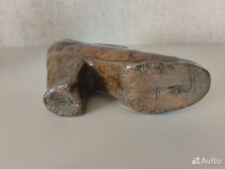 Изящная игольница туфелька керамика