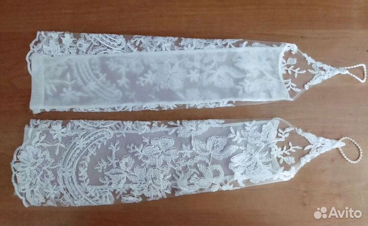 Перчатки свадебные