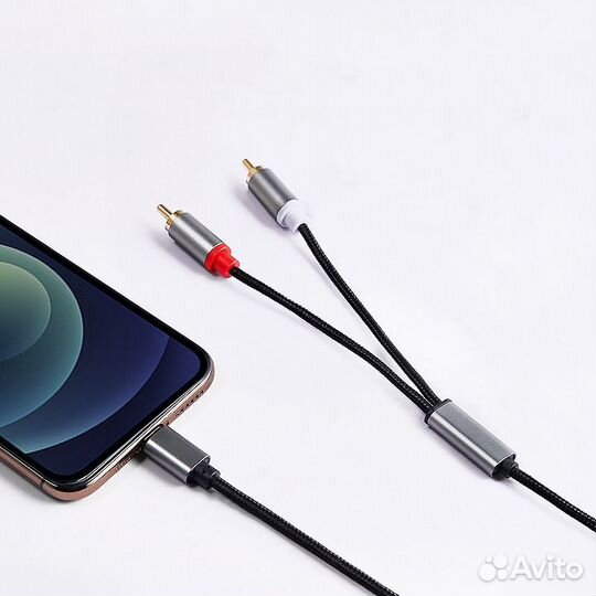 Кабель-переходник USB Type-C - 2х RCA