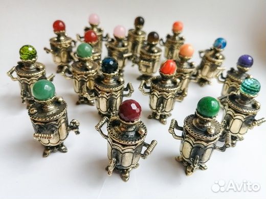 Наперстки самовары 3 части С камнями