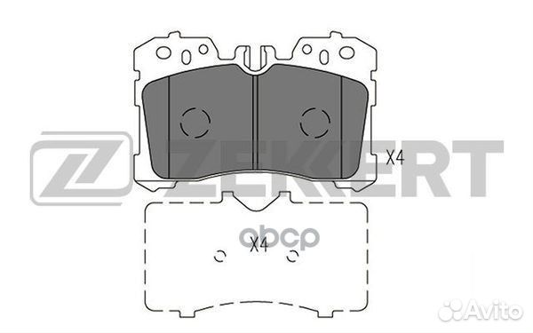 Колодки торм. диск. передн. Lexus LS 460 (USF40