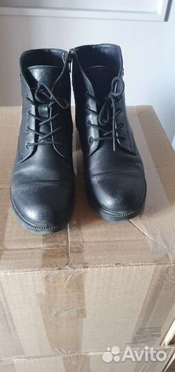 Ботинки кожаные