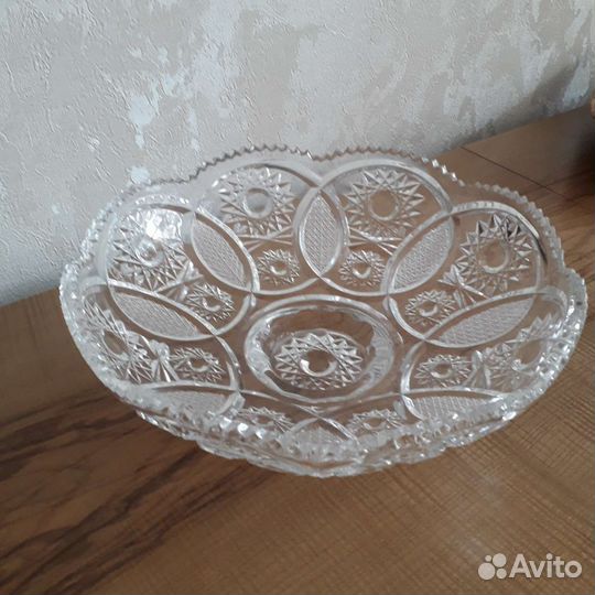 Ваза для фруктов на ножке СССР