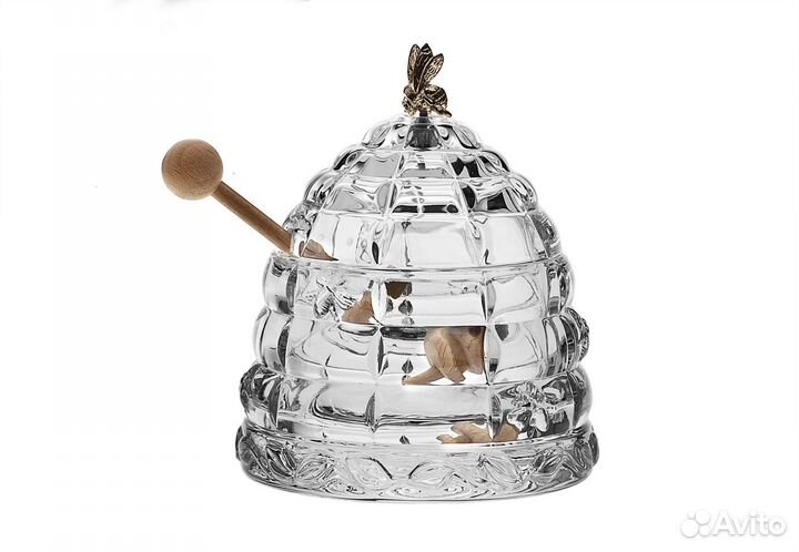 Банка для меда Crystal Bohemia Улей с пчёлкой