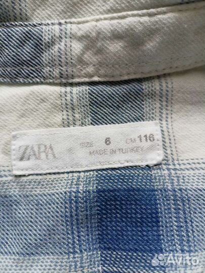 Рубашка Zara, новая, р.116 см