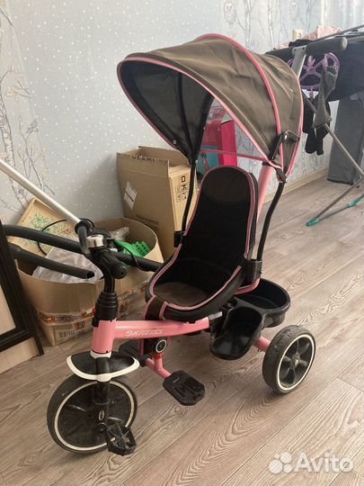 Велосипед трехколесный Kreiss, для девочек, б/у