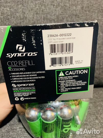 Картридж Syncros CO2 16g (20шт)